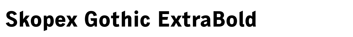 Skopex Gothic ExtraBold